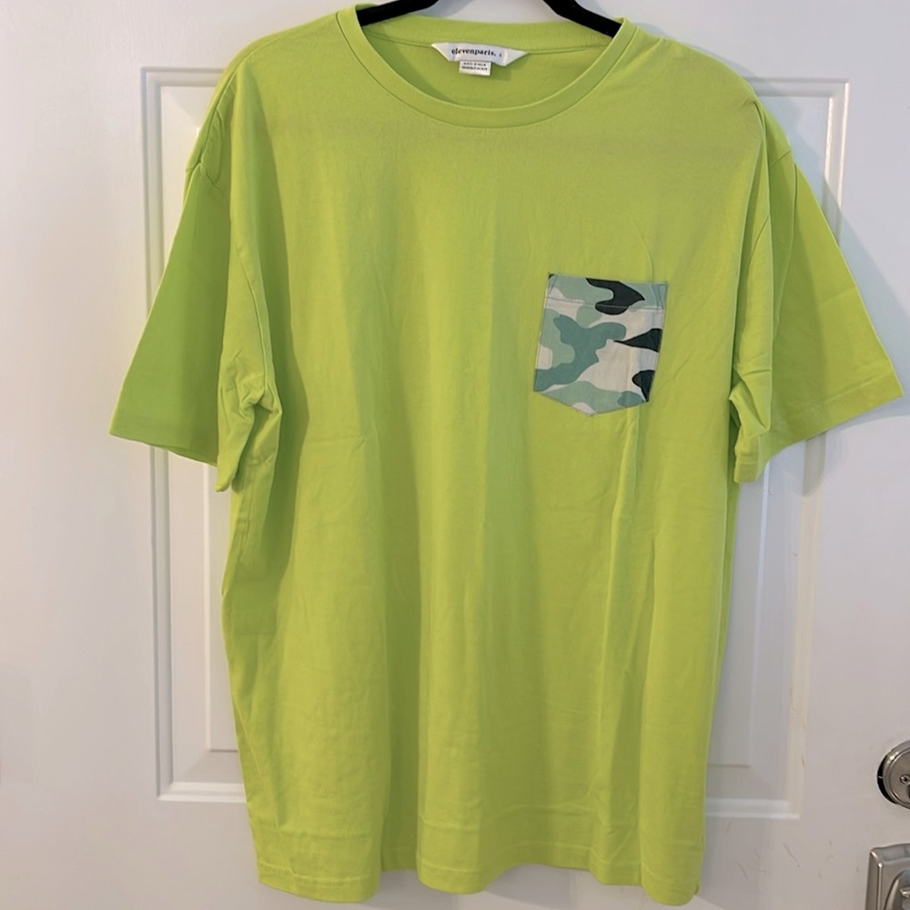 Eleven Paris T-Shirt Short Sleeve Wild Lime Size L NWT
